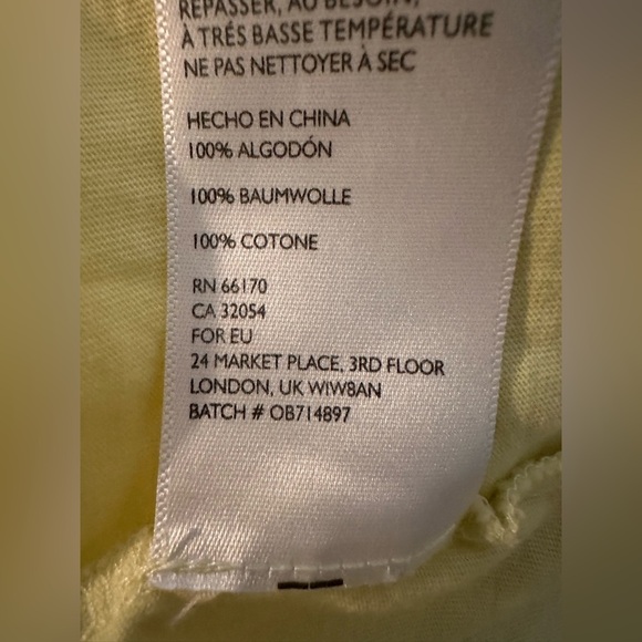 Kimchi Blue Light Yellow Ruffle Sleeve Tee - Picture 4 of 5